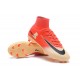 Nike Mercurial Superfly V FG Mens Firm Ground Cleats Red Golden Black