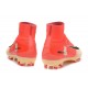Nike Mercurial Superfly V FG Mens Firm Ground Cleats Red Golden Black