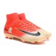 Nike Mercurial Superfly V FG Mens Firm Ground Cleats Red Golden Black