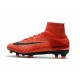 Nike Mercurial Superfly V FG Mens Firm Ground Cleats Red Black