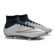 Nike Mercurial Superfly FG ACC CR7 Silver White Black New Shoes