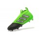 Mens adidas ACE 17+ Purecontrol FG 2017 Soccer Cleats Green Black Silver