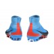 Nike Mercurial Superfly V FG Mens Firm Ground Cleats Blue Black Red