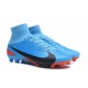 Nike Mercurial Superfly V FG Mens Firm Ground Cleats Blue Black Red