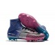 Nike Mercurial Superfly V FG Mens Firm Ground Cleats Blue Pink Black