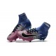 Nike Mercurial Superfly V FG Mens Firm Ground Cleats Blue Pink Black