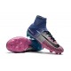 Nike Mercurial Superfly V FG Mens Firm Ground Cleats Blue Pink Black