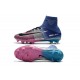 Nike Mercurial Superfly V FG Mens Firm Ground Cleats Blue Pink Black