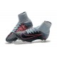 Nike Mercurial Superfly V FG Mens Firm Ground Cleats Grey Orange Black