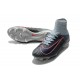 Nike Mercurial Superfly V FG Mens Firm Ground Cleats Grey Orange Black