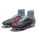 Nike Mercurial Superfly V FG Mens Firm Ground Cleats Grey Orange Black