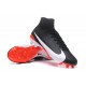 Nike Mercurial Superfly V FG Mens Firm Ground Cleats Black White