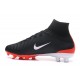 Nike Mercurial Superfly V FG Mens Firm Ground Cleats Black White