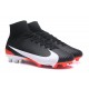Nike Mercurial Superfly V FG Mens Firm Ground Cleats Black White