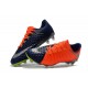 Nike 2017 Hypervenom Phantom III FG Firm Ground Low-cut Boots Orange Blue Silver