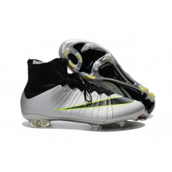 Nike Mercurial Superfly FG ACC New Shoes Silver Black Green