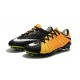Nike 2017 Hypervenom Phantom III FG Firm Ground Low-cut Boots Yellow Black Silver