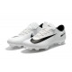 Nike New Mercurial Vapor XI FG ACC Soccer Shoes White Black