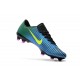 Nike New Mercurial Vapor XI FG ACC Soccer Shoes Blue Yellow