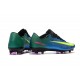 Nike New Mercurial Vapor XI FG ACC Soccer Shoes Blue Yellow