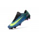 Nike New Mercurial Vapor XI FG ACC Soccer Shoes Blue Yellow