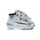 Nike Mercurial Superfly 5 CR7 FG New Football Boots White Blue Tint