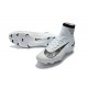 Nike Mercurial Superfly 5 CR7 FG New Football Boots White Blue Tint