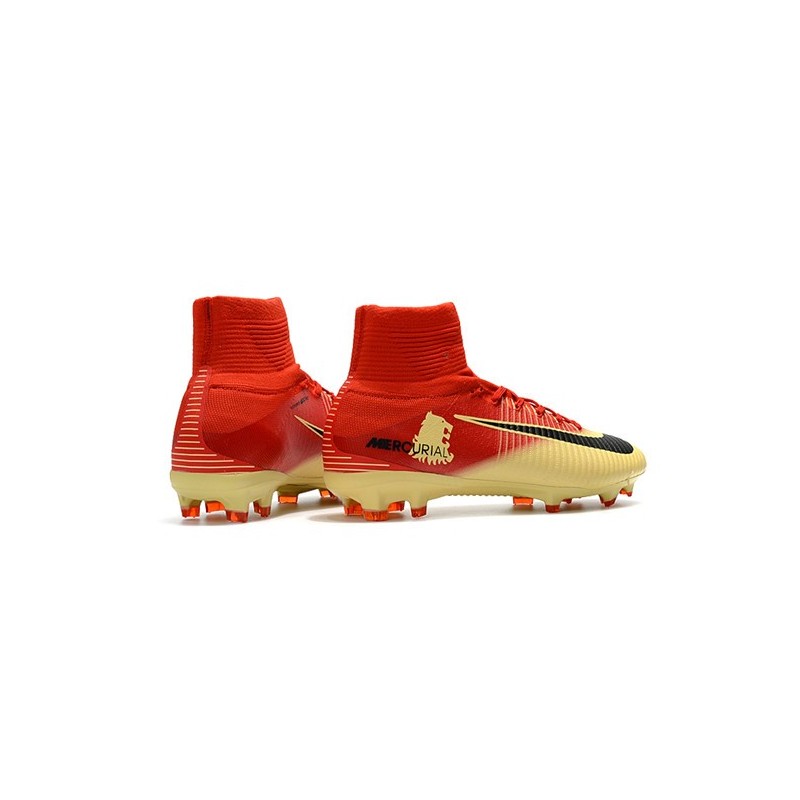 nike mercurial superfly red and gold