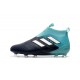 Mens adidas ACE 17+ Purecontrol FG 2017 Soccer Cleats Black Blue White
