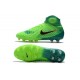 Nike Magista Obra 2 FG High Top Soccer Boots Green Blue