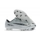 Nike Cristiano Ronaldo Mercurial Vapor XI CR7 FG ACC Soccer Shoes White Black