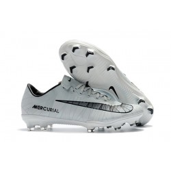 Nike Cristiano Ronaldo Mercurial Vapor XI CR7 FG ACC Soccer Shoes White Black
