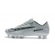 Nike Cristiano Ronaldo Mercurial Vapor XI CR7 FG ACC Soccer Shoes White Black