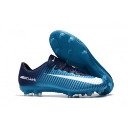 Nike New Mercurial Vapor XI FG ACC Soccer Shoes Ice Blue White
