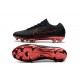 Nike Mercurial Vapor Flyknit Ultra FG Football Cleats - Black Red