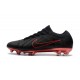 Nike Mercurial Vapor Flyknit Ultra FG Football Cleats - Black Red