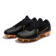 Nike Mercurial Vapor Flyknit Ultra FG Football Cleats - Black Gold
