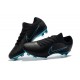 Nike Mercurial Vapor Flyknit Ultra FG Football Cleats - Black Blue