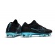 Nike Mercurial Vapor Flyknit Ultra FG Football Cleats - Black Blue