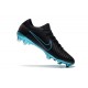 Nike Mercurial Vapor Flyknit Ultra FG Football Cleats - Black Blue