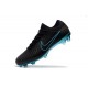 Nike Mercurial Vapor Flyknit Ultra FG Football Cleats - Black Blue