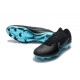 Nike Mercurial Vapor Flyknit Ultra FG Football Cleats - Black Blue