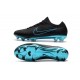 Nike Mercurial Vapor Flyknit Ultra FG Football Cleats - Black Blue