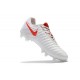 Nike Tiempo Legend VII FG Kangaroo Leather Shoes - White Red