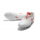 Nike Tiempo Legend VII FG Kangaroo Leather Shoes - White Red