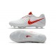 Nike Tiempo Legend VII FG Kangaroo Leather Shoes - White Red