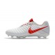 Nike Tiempo Legend VII FG Kangaroo Leather Shoes - White Red