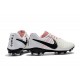 Nike Tiempo Legend VII FG Kangaroo Leather Shoes - White Black