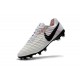 Nike Tiempo Legend VII FG Kangaroo Leather Shoes - White Black