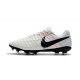Nike Tiempo Legend VII FG Kangaroo Leather Shoes - White Black